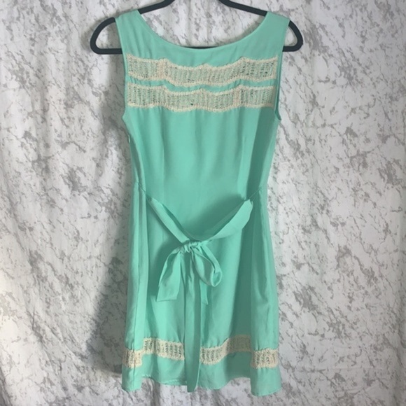 Tulle Dress Mint Green Sleeveless Ladies Size Small - Picture 3 of 11